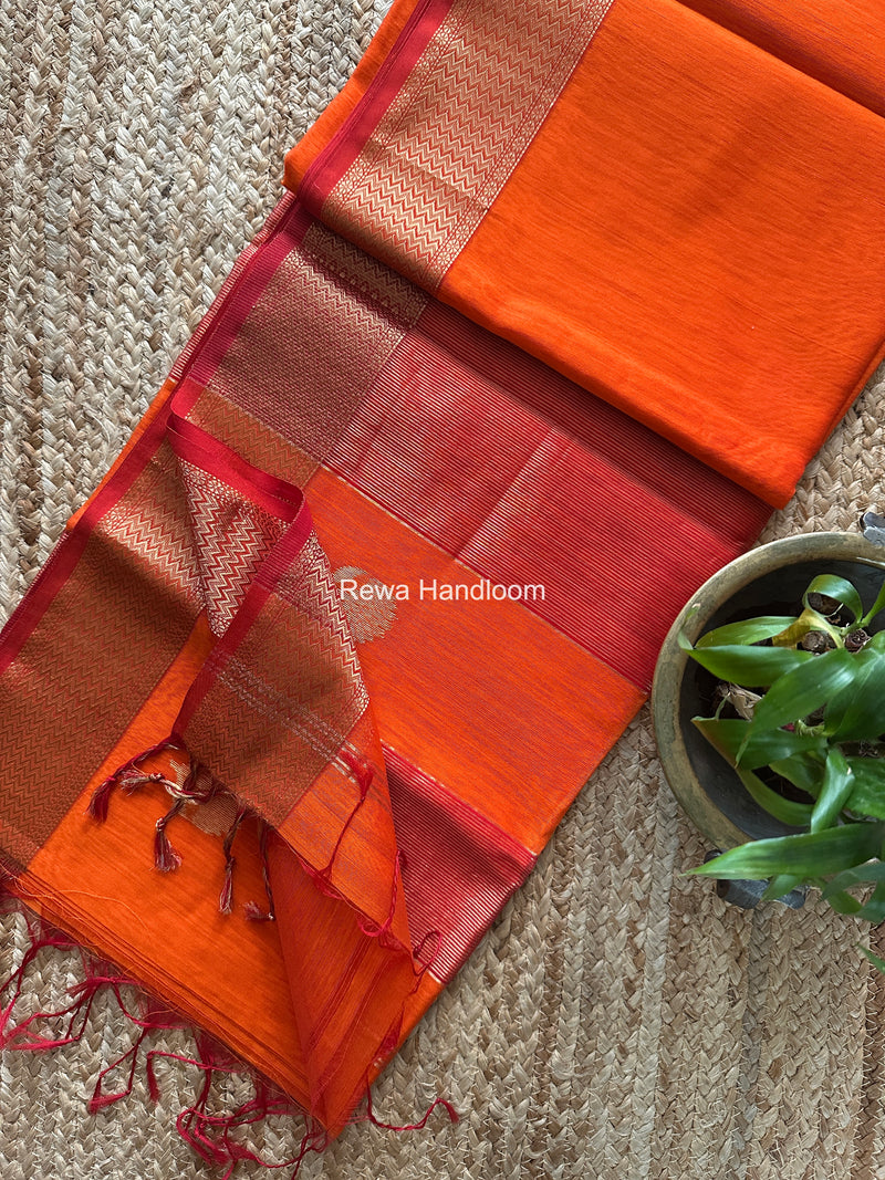 Maheshwari Lotus Butta Saree