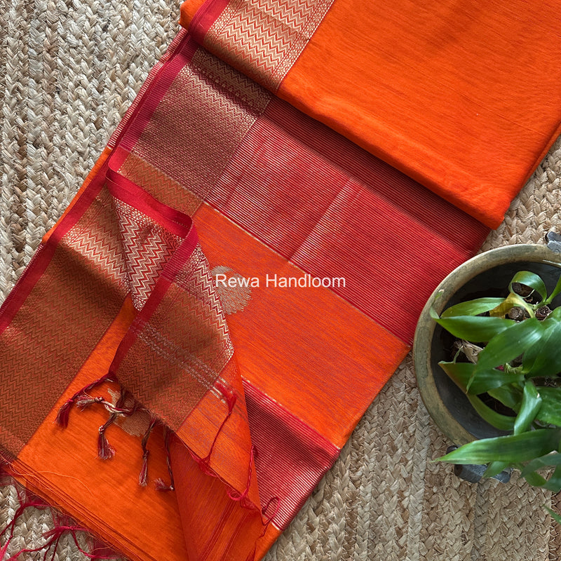 Maheshwari Lotus Butta Saree