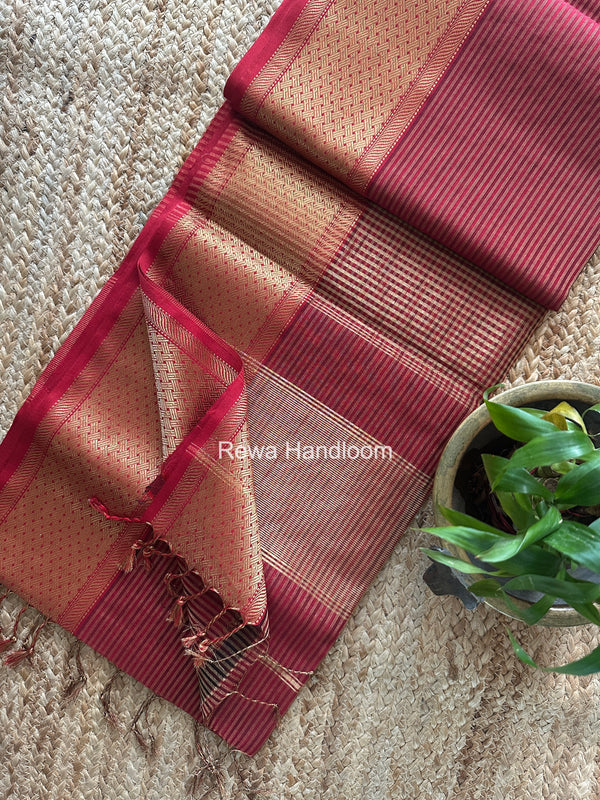Exclusive Maheshwari Tissue Silk Saree