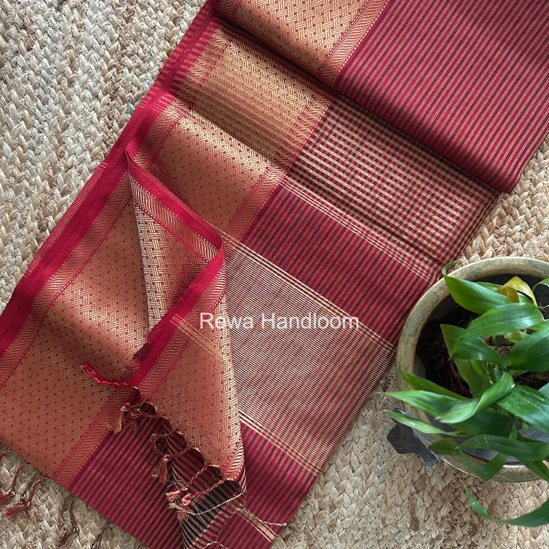 Exclusive Maheshwari Tissue Silk Saree