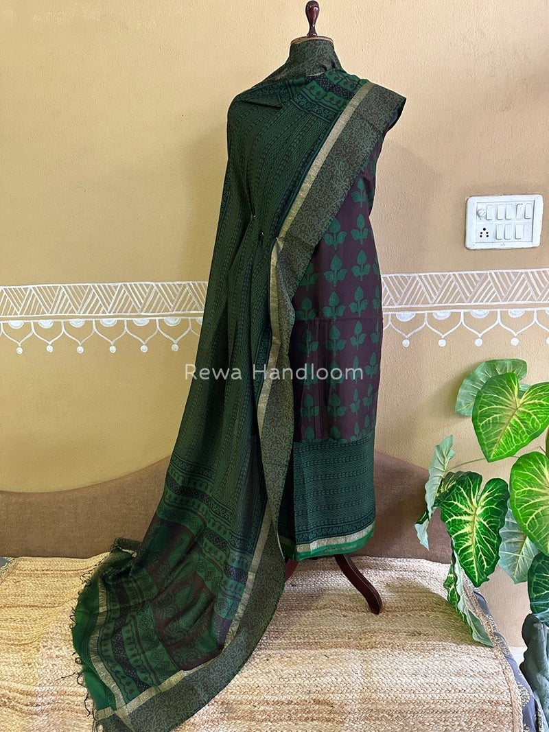Maheshwari Coffee Bagh Print Suit BSP0130