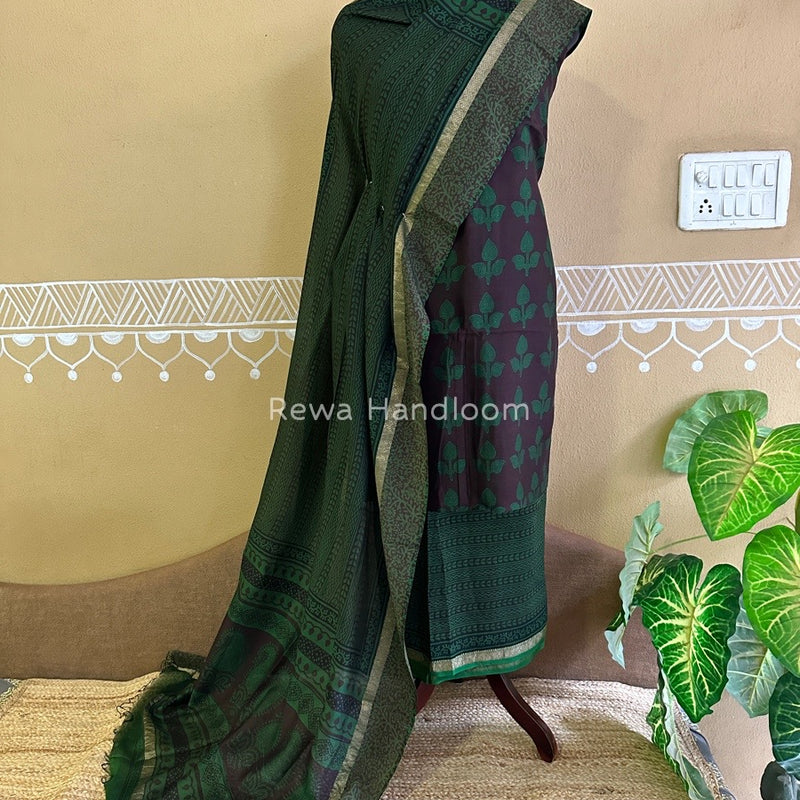 Maheshwari Coffee Bagh Print Suit BSP0130