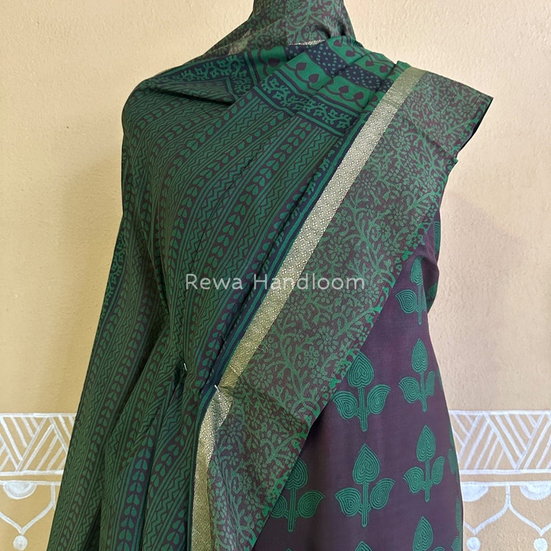 Maheshwari Coffee Bagh Print Suit BSP0130