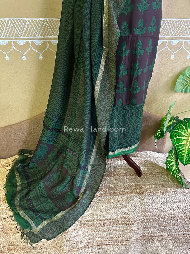 Maheshwari Coffee Bagh Print Suit BSP0130