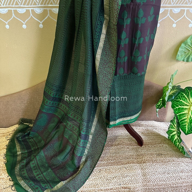 Maheshwari Coffee Bagh Print Suit BSP0130