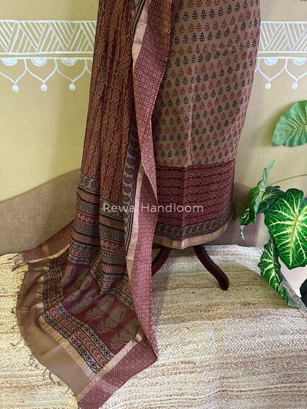 Maheshwari Biscuit Bagh Print Suit BSP0151