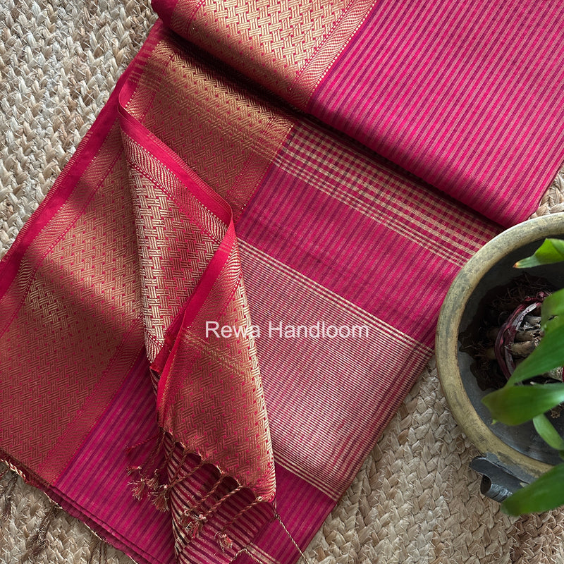 Exclusive Maheshwari Tissue Silk Saree