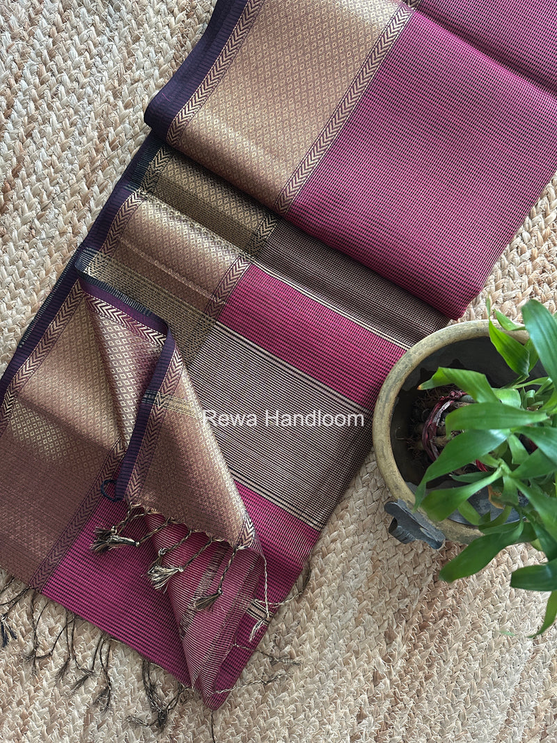 Exclusive Maheshwari Tissue Silk Saree