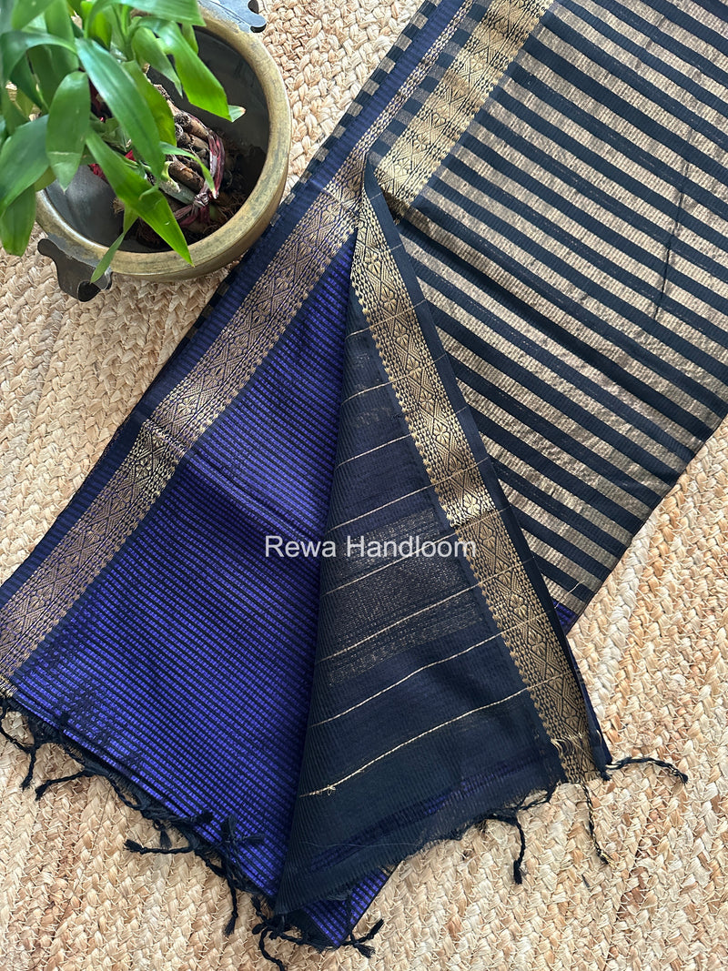 Maheshwari Violet Garbha Reshami Rich Pallu Silk Saree GRPS06