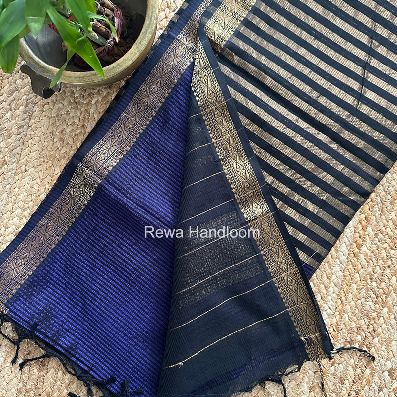 Maheshwari Violet Garbha Reshami Rich Pallu Silk Saree GRPS06