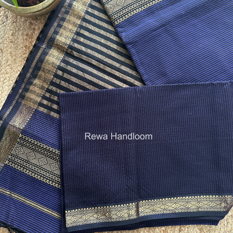 Maheshwari Violet Garbha Reshami Rich Pallu Silk Saree GRPS06