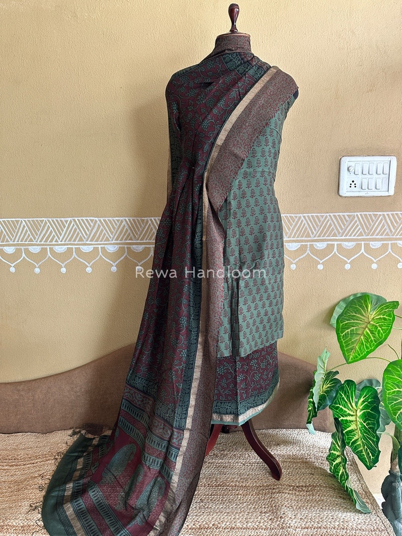 Maheshwari Green Bagh Print Suit BSP0136