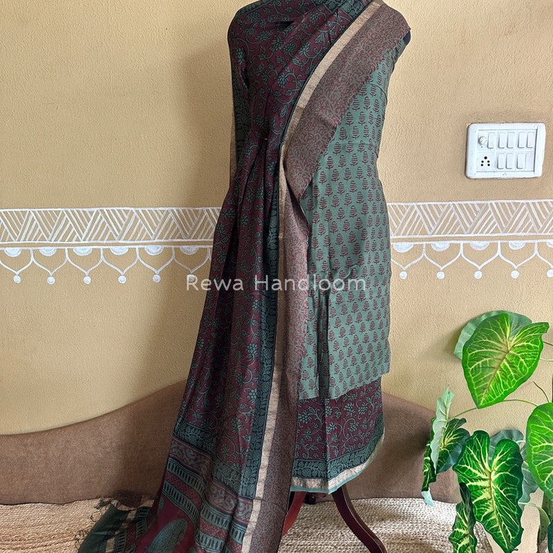 Maheshwari Green Bagh Print Suit BSP0136
