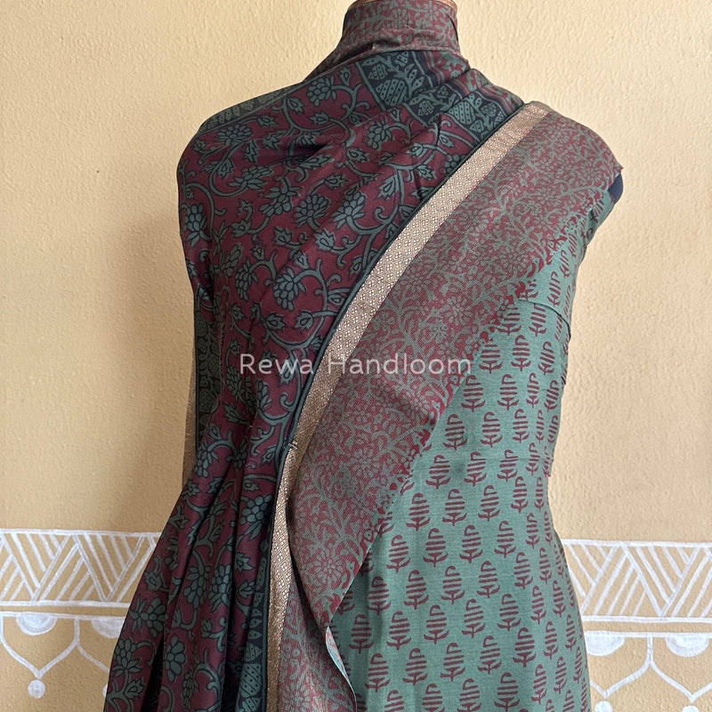 Maheshwari Green Bagh Print Suit BSP0136