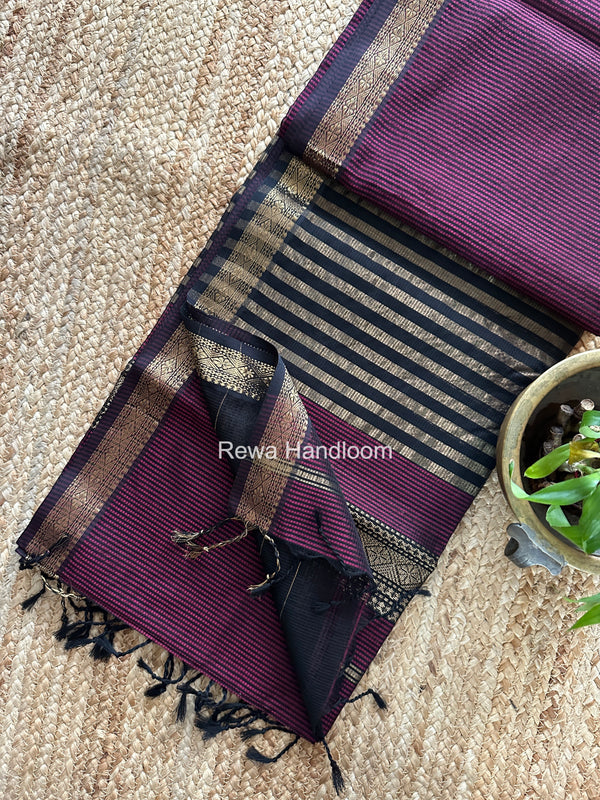Maheshwari Garbha Reshami Rich Pallu Silk Saree