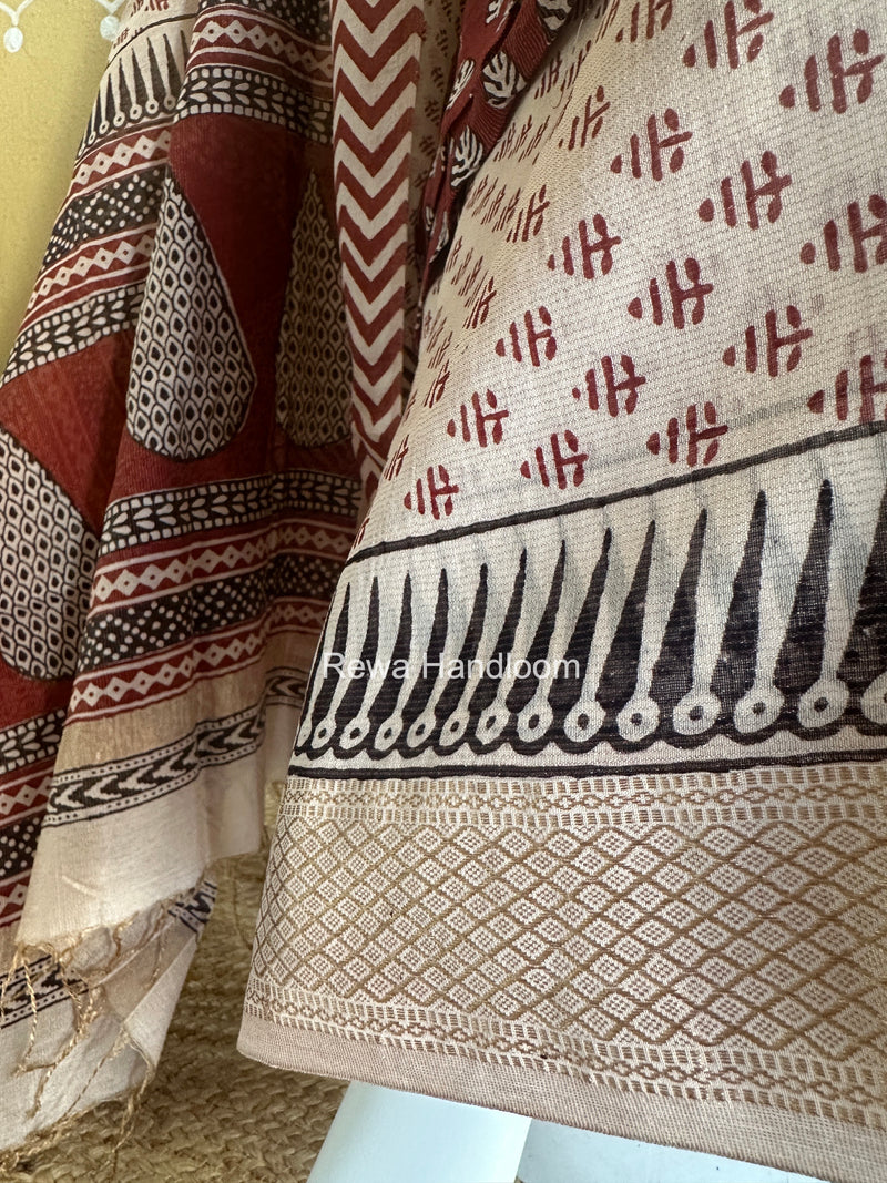 Bagh Print Tissue Suit