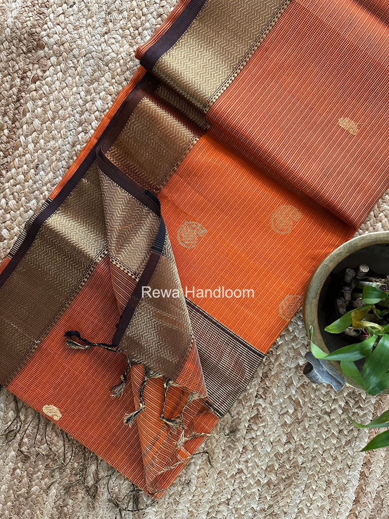 Maheshwari Tissue Butti Saree