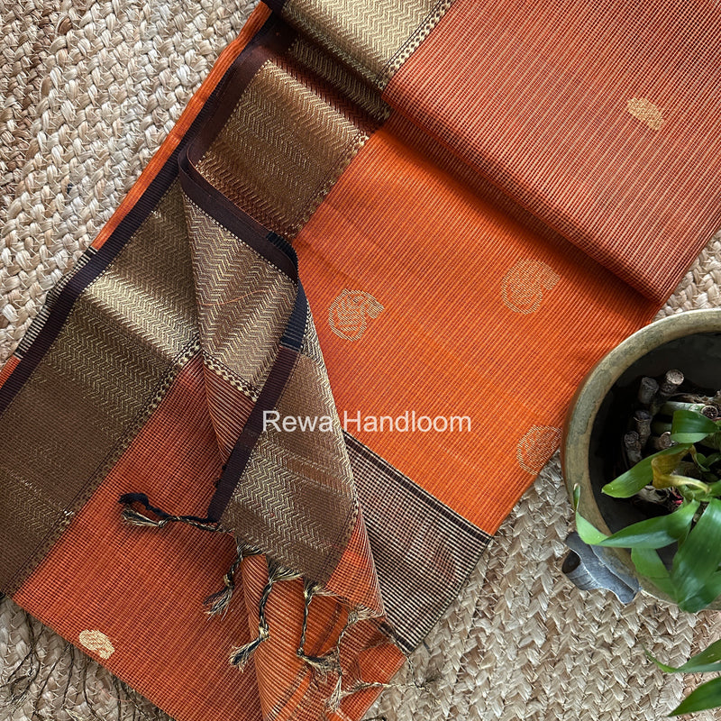 Maheshwari Tissue Butti Saree