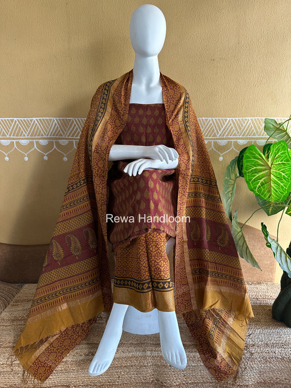 Maheshwari Bagh Print Tissue Suit