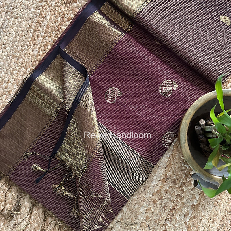 Maheshwari Tissue Butti Saree