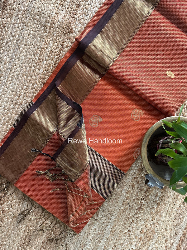 Maheshwari Tissue Butti Saree