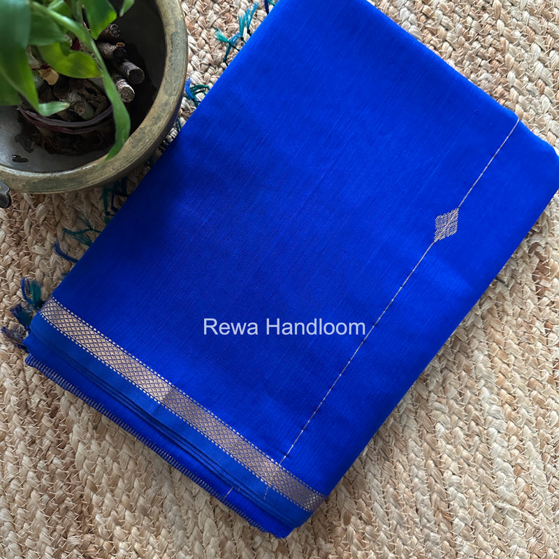 Blue Lining Butti Shaded Maheshwari Saree SBS0127