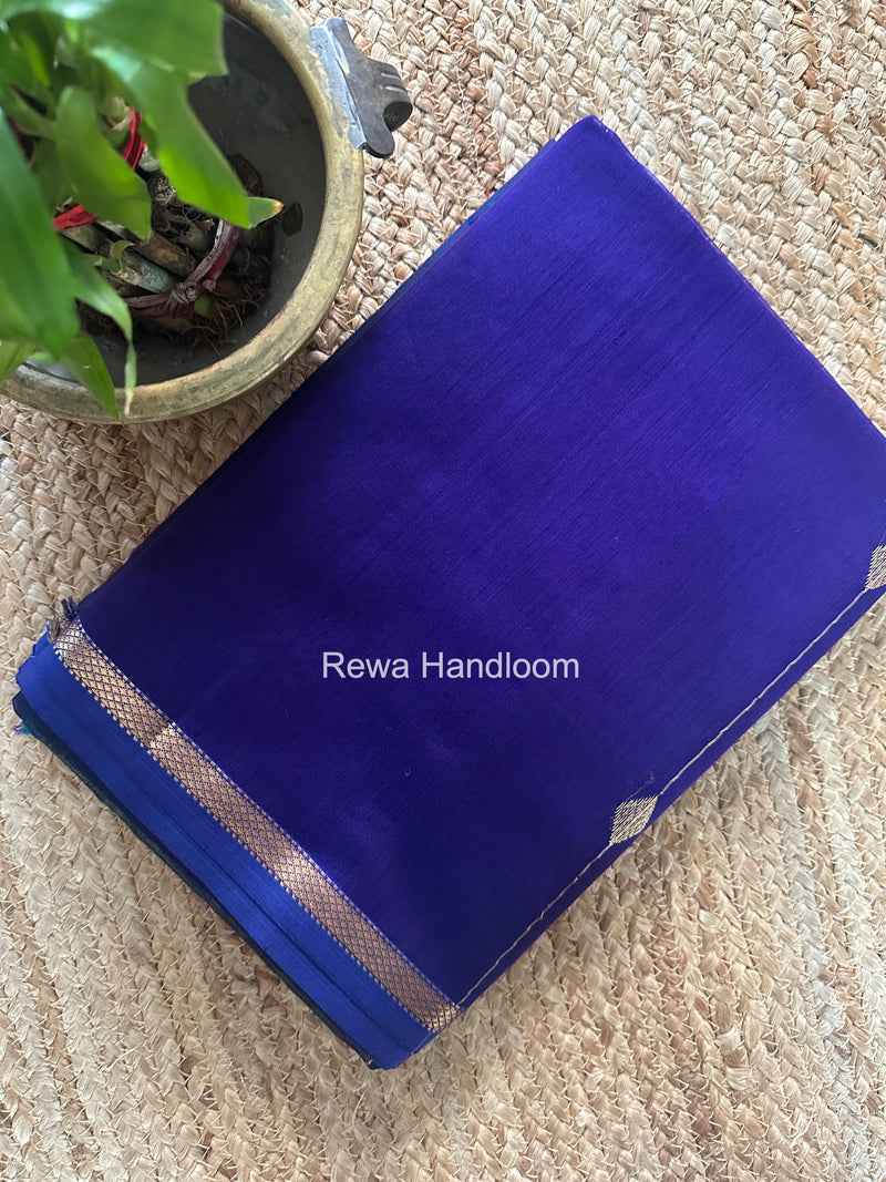 Purple Lining Butti Shaded Maheshwari Saree SBS0130