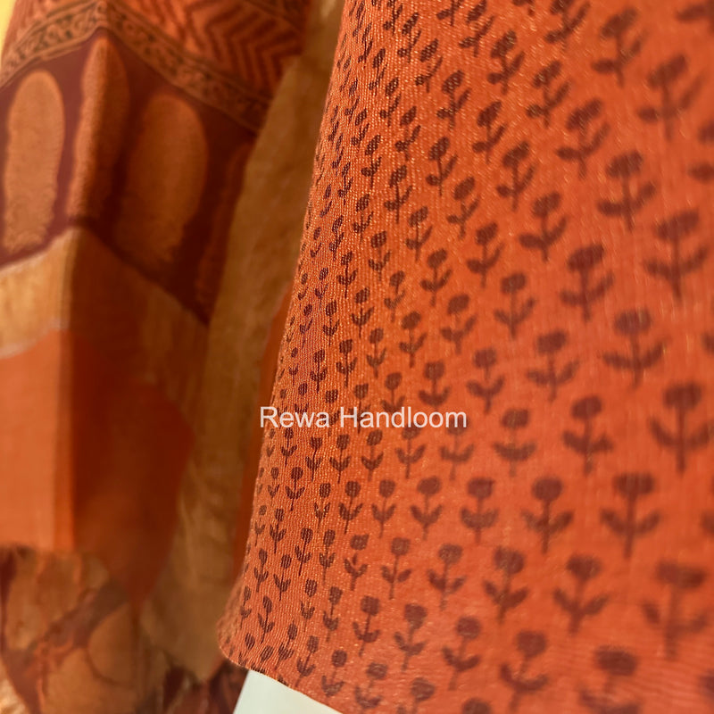 Maheshwari Tissue Bagh Print Suit
