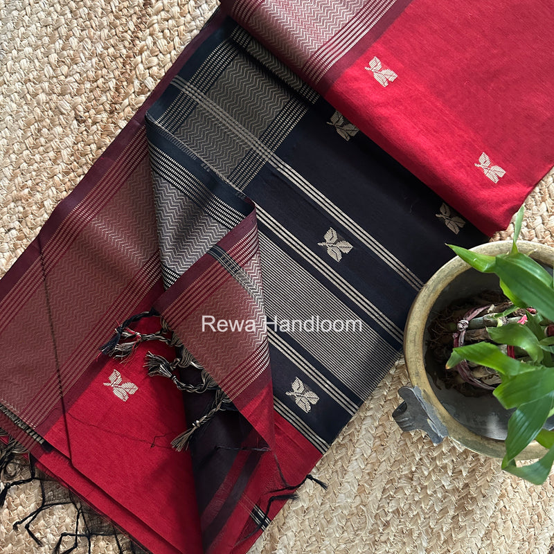 Maheshwari Resham Thread Butti Saree