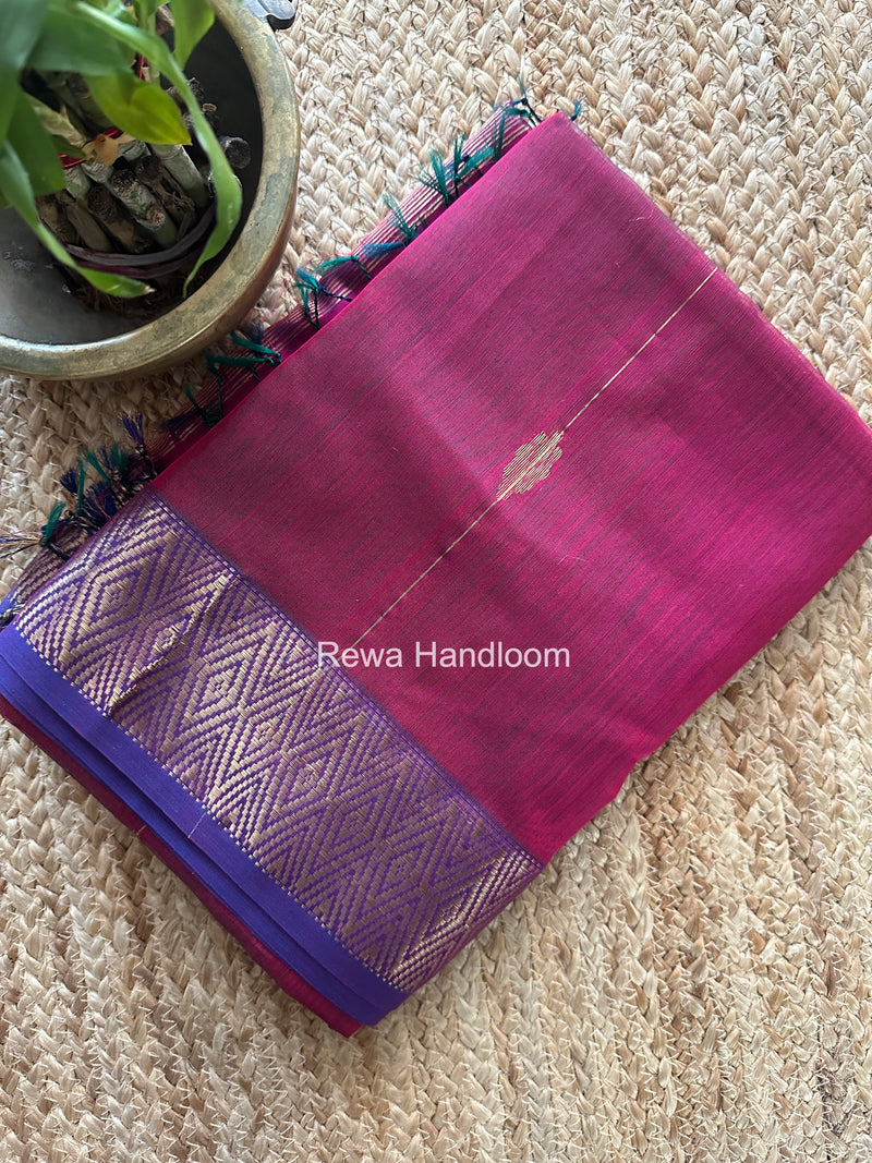 Maheshwari Magenta Shaded Butti Saree SBBS023