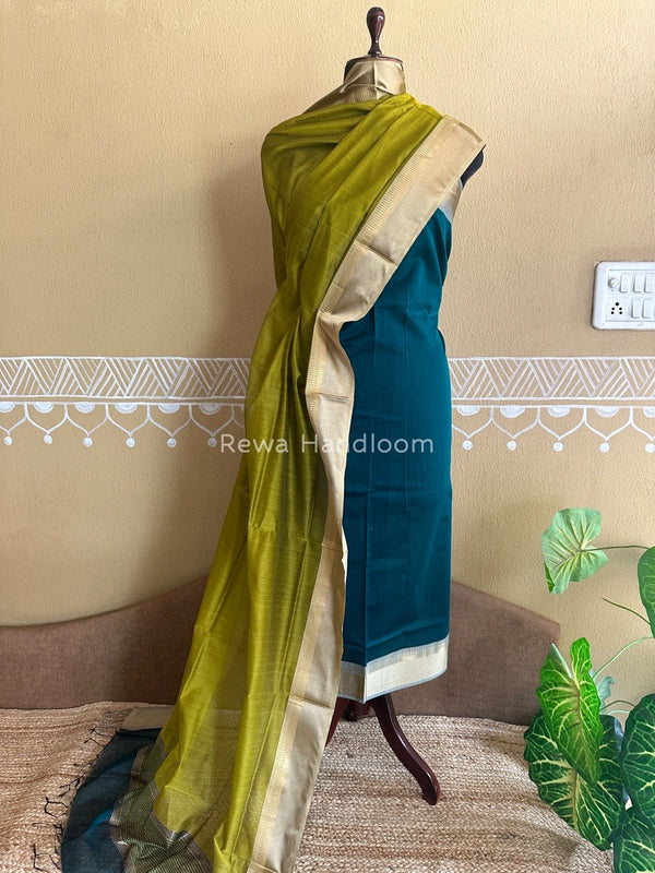 Maheshwari Resham Border Dress Material