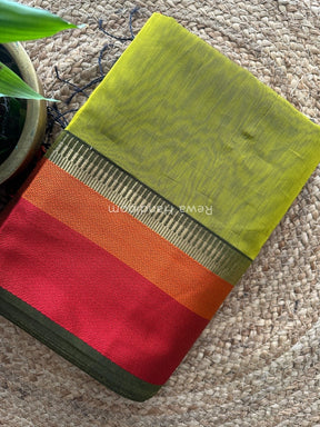 Maheshwari Multicolor Border Saree