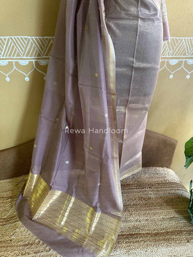 Maheshwari Onion Pink Tissue Dress Material TTD03