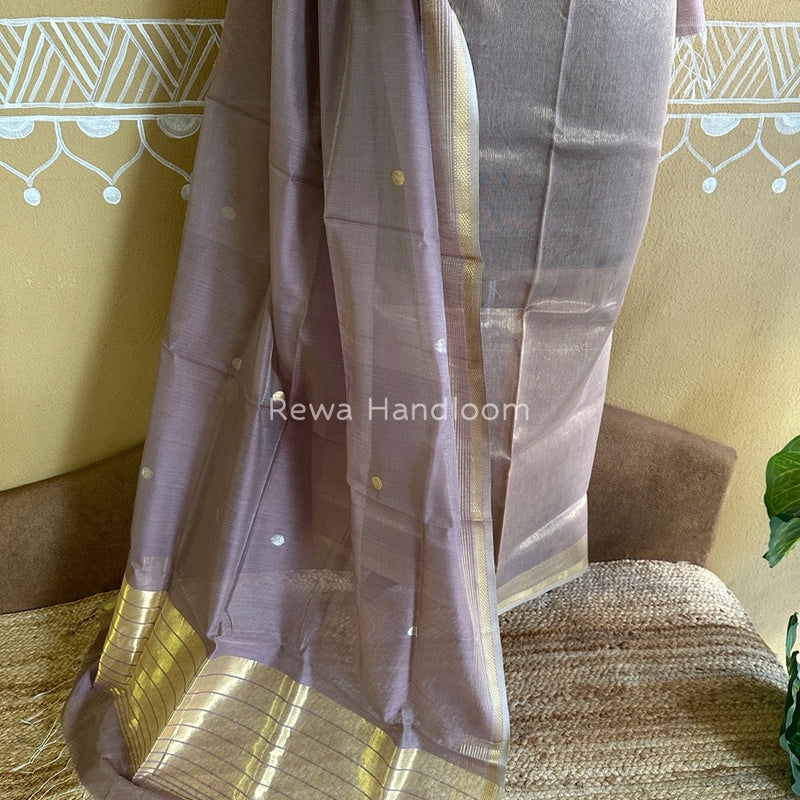 Maheshwari Onion Pink Tissue Dress Material TTD03