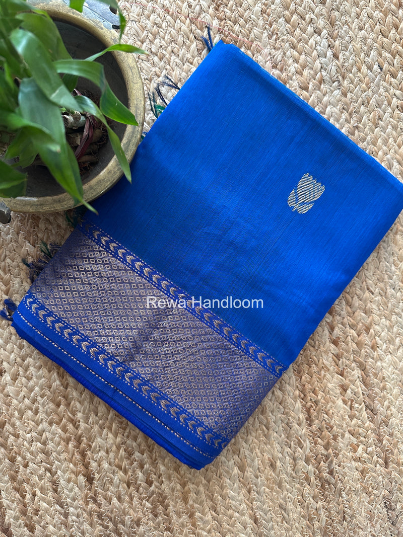 Maheshwari Blue Lotus Butta Saree LLBS067