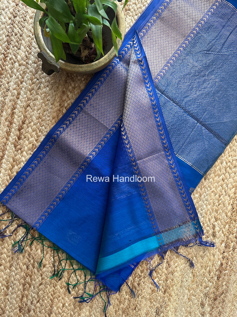 Maheshwari Blue Lotus Butta Saree LLBS067