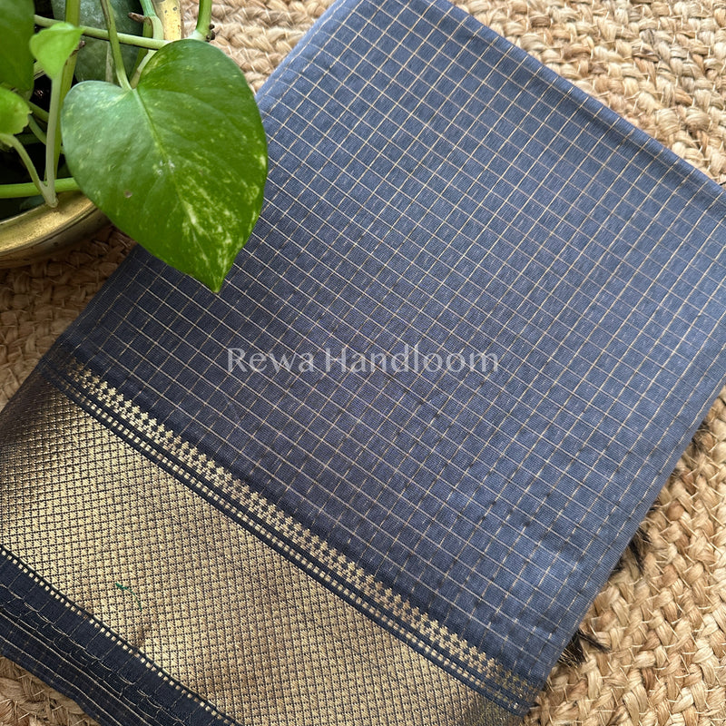 Maheshwari Zari Checkered Sarees
