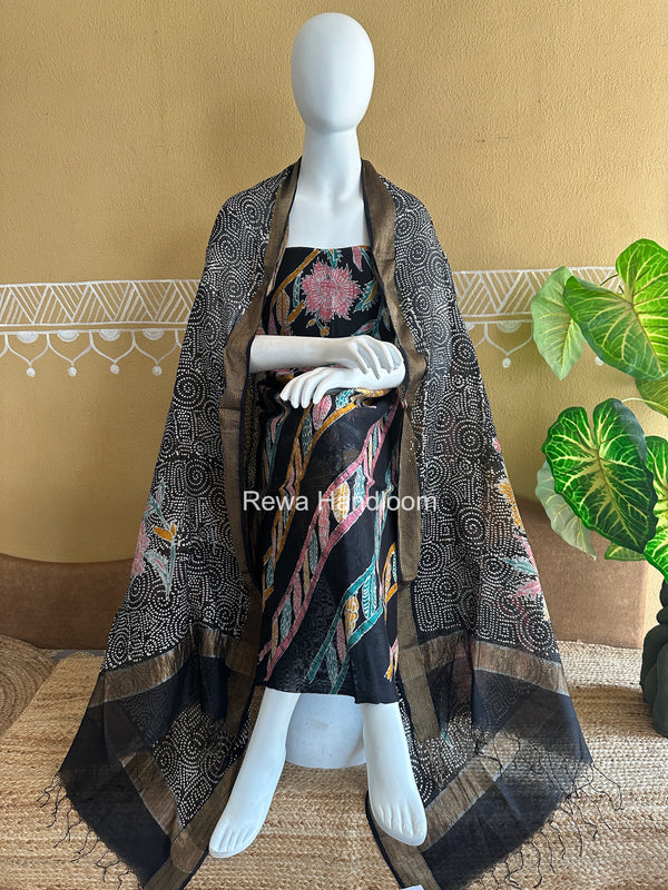 Maheshwari Batik Printed Dress Material