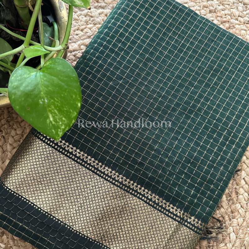 Maheshwari Zari Checkered Sarees