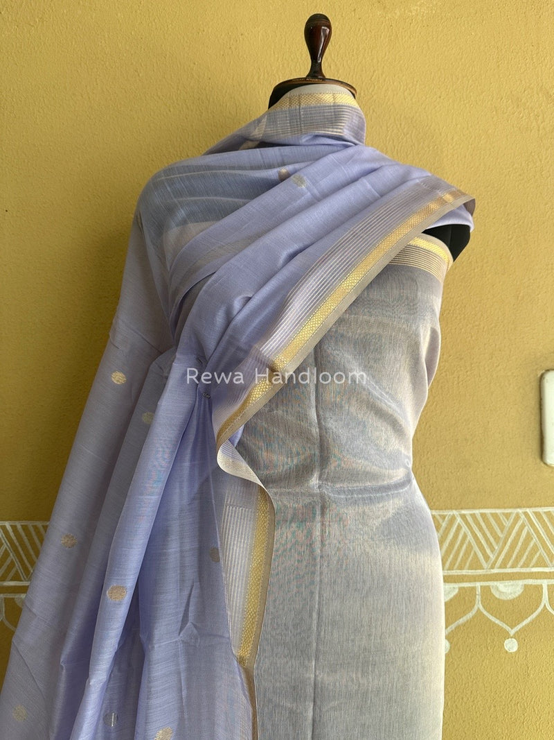 Maheshwari Lavender Tissue Dress Material TTD011