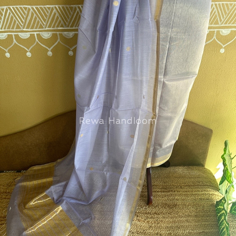 Maheshwari Lavender Tissue Dress Material TTD011