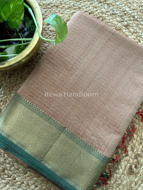 Maheshwari Zari Checkered Sarees