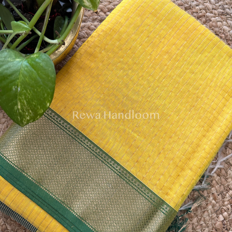 Maheshwari Zari Checkered Sarees