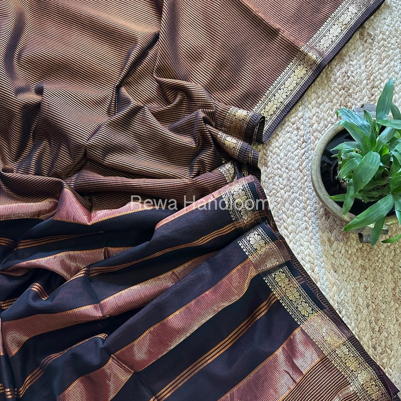 Maheshwari Garbha Reshami Silk Saree