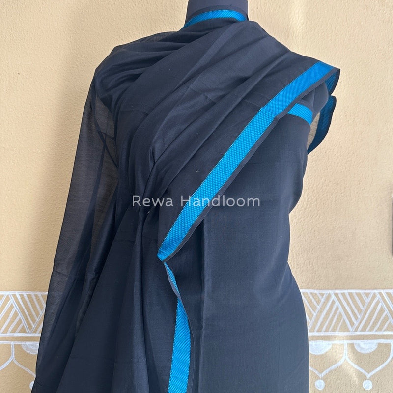 Maheshwari Black Top-Dupatta Suit SBTD05
