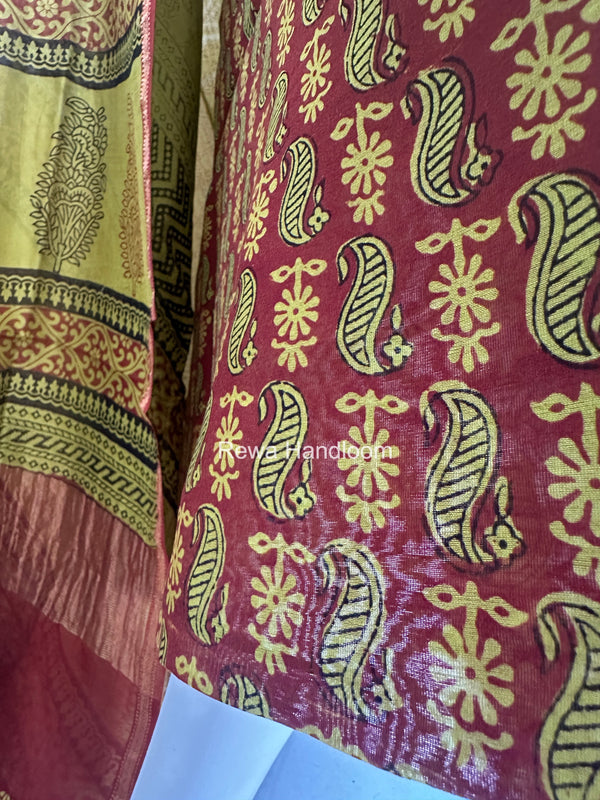 Bagh Print Top-Dupatta Set