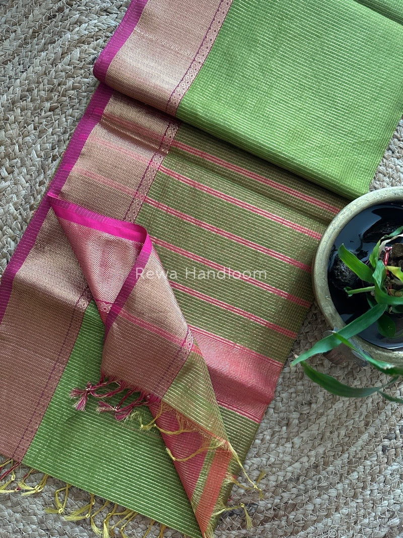 Exclusive Maheshwari Tissue Silk Saree