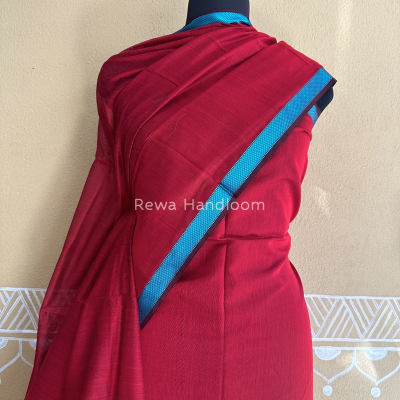 Maheshwari Red Top-Dupatta Suit SBTD07