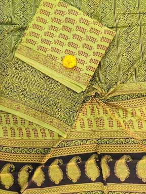 Green Bagh Print Suit