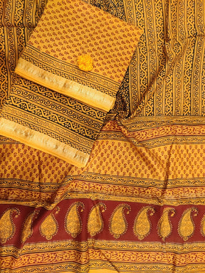 Maheshwari Yellow Bagh Print Suit